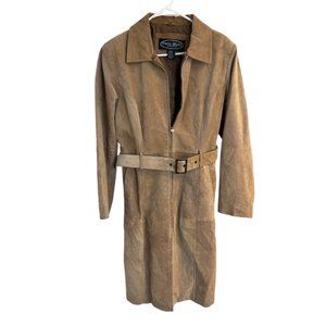 Vintage Suede Trench Coat